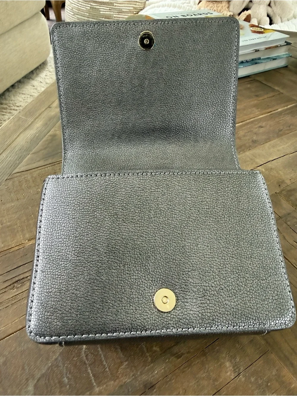 Kate Spade Laurel Way Maisie Gunmetal Crossbody Bag